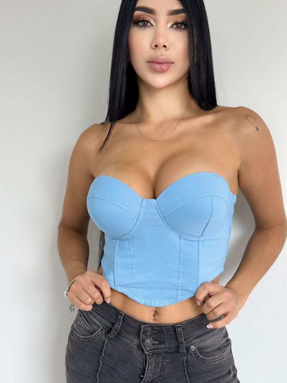 Corset zipper en espalda