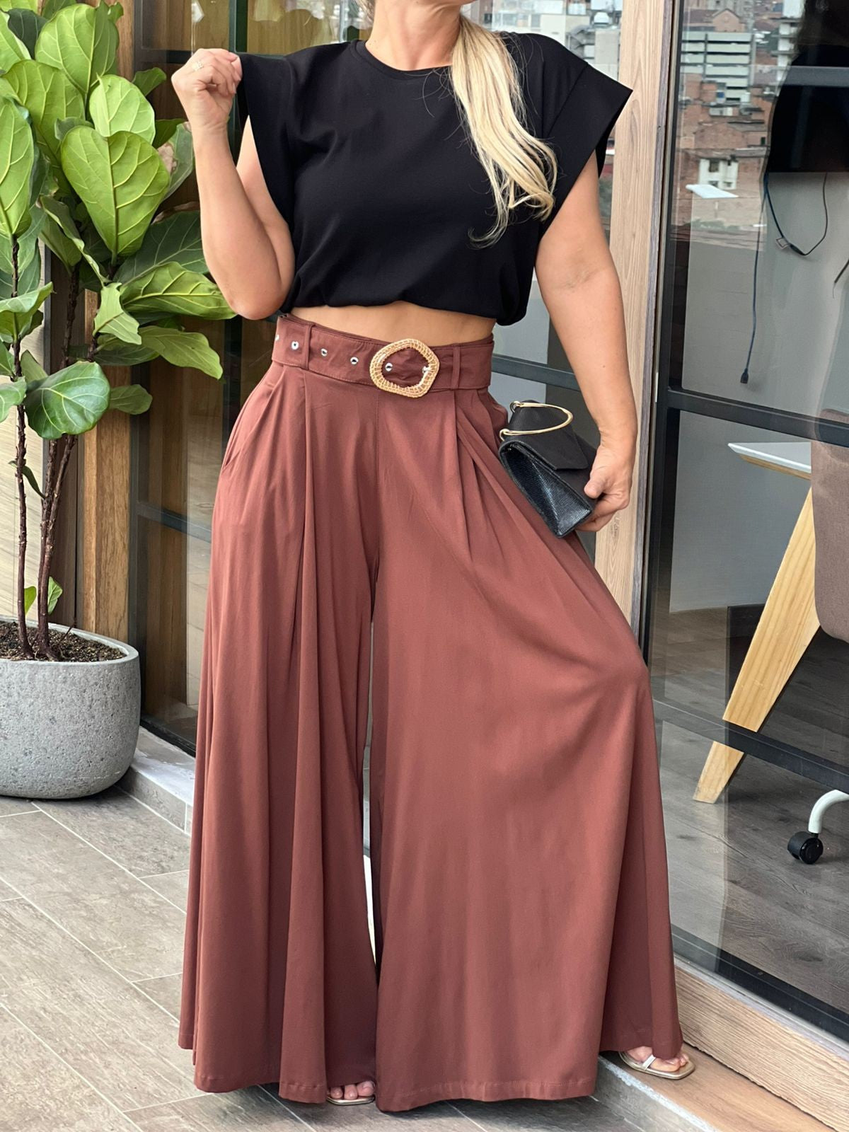 ✨ Falda Pantalón Hebilla