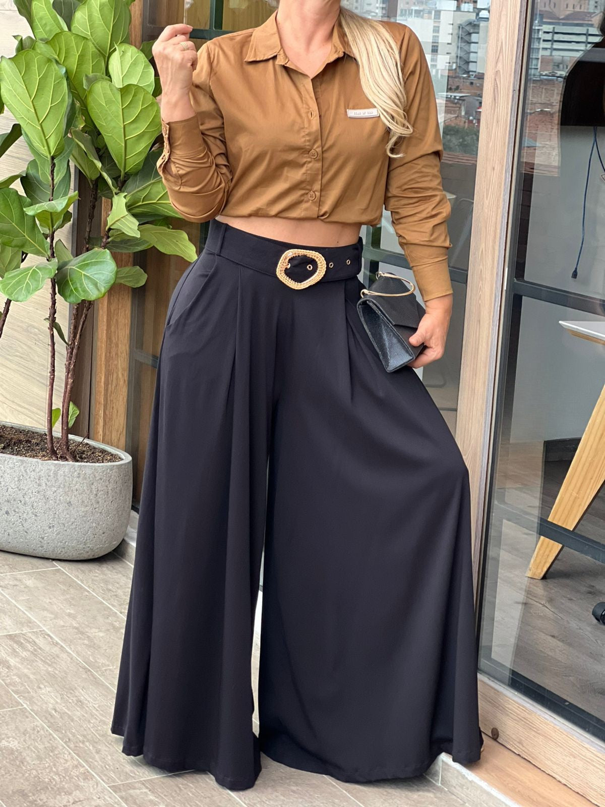 ✨ Falda Pantalón Hebilla